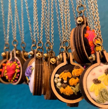 Embroidery Pendant