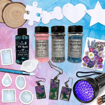 Sparkle and Shine: UV Resin with Foils, Flowers, and Glitter