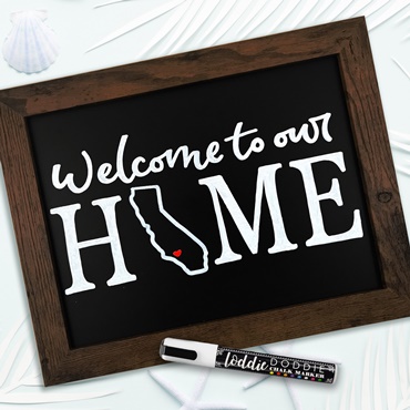 Welcome Home Chalkboard Sign