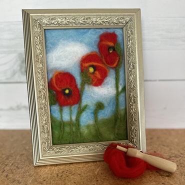 Painting with Wool-Needle Felt