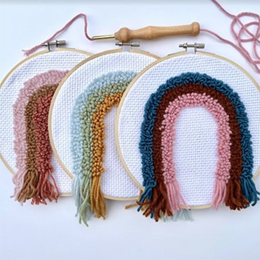 Rainbow Punch Embroidery